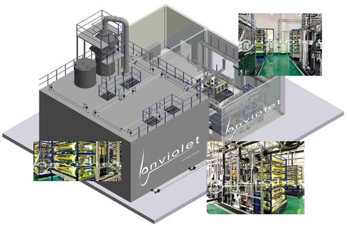 A typical AOP plant as designed and then realized by enviolet